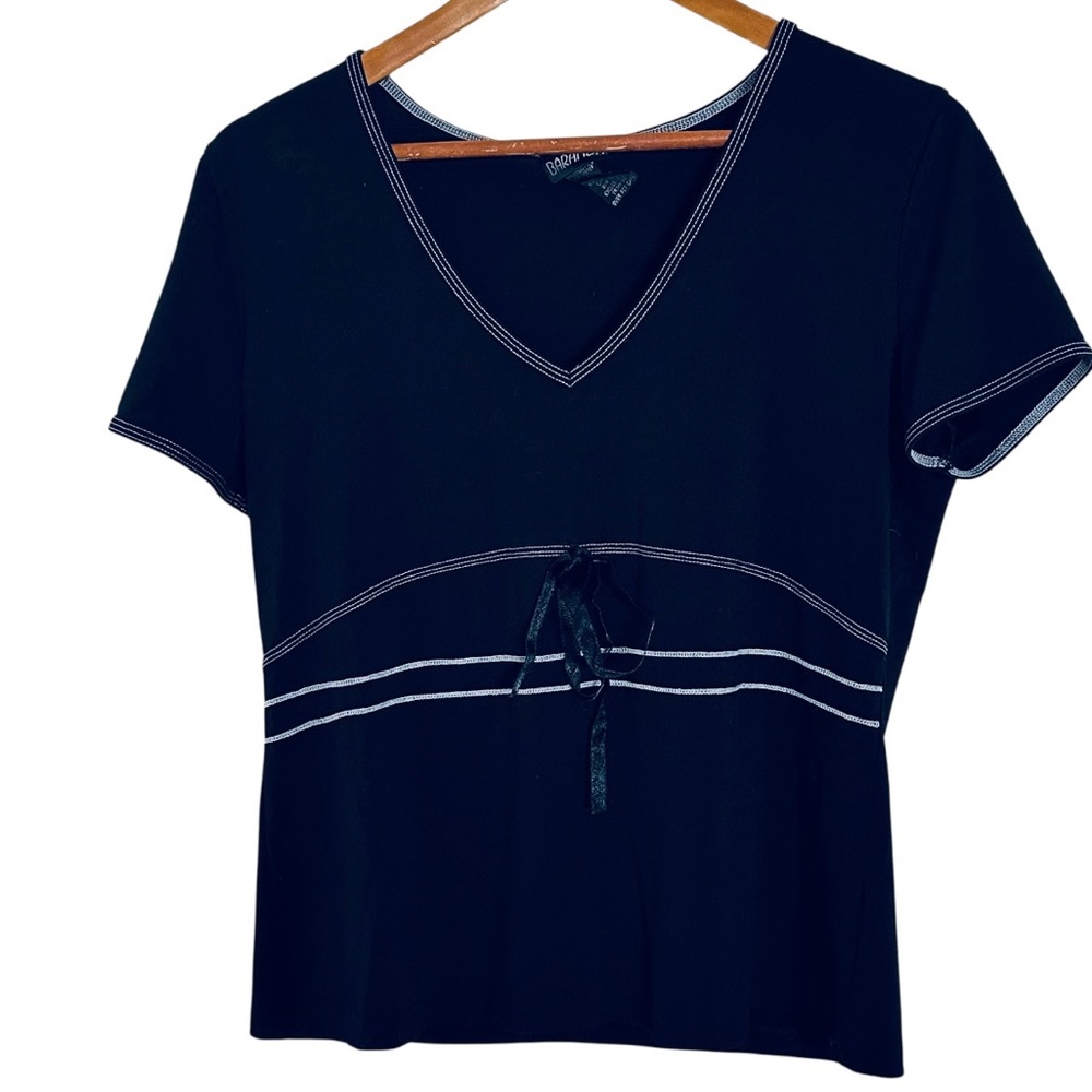 Baranda Y2K Vintage Black Stretch Top